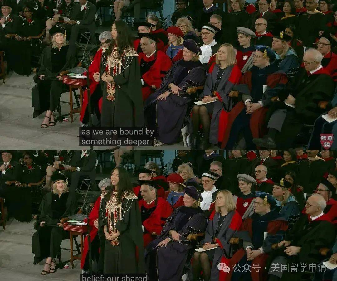 的中国女生蒋雨融来自青岛英高毕业本科就读于杜克凯发app网站震撼全场！史上首位在哈佛毕业演讲(图7)